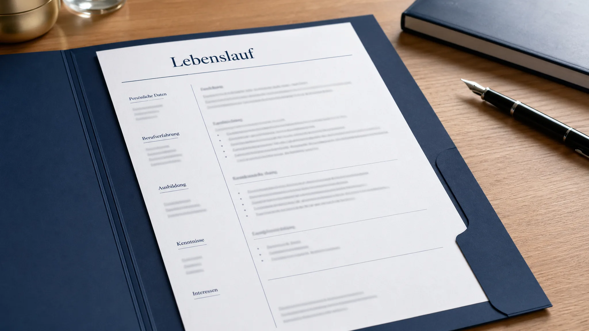 Klassische Lebenslauf-Vorlage